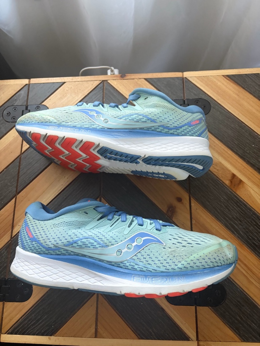 Saucony Women's Light Teal and Blue Running Shoes